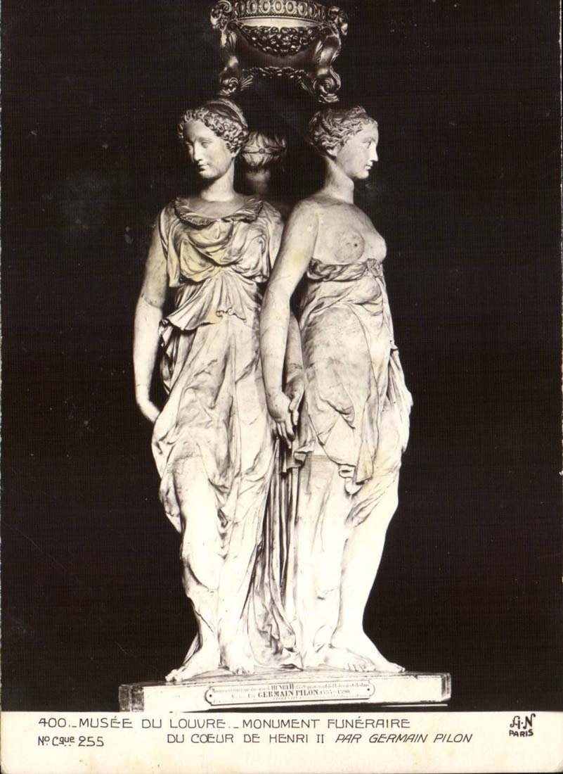 Paris - 1 - Museum des Luftschlitzes - Denkmal des Herzens von Henri II pro Germain-Ramme - CPA