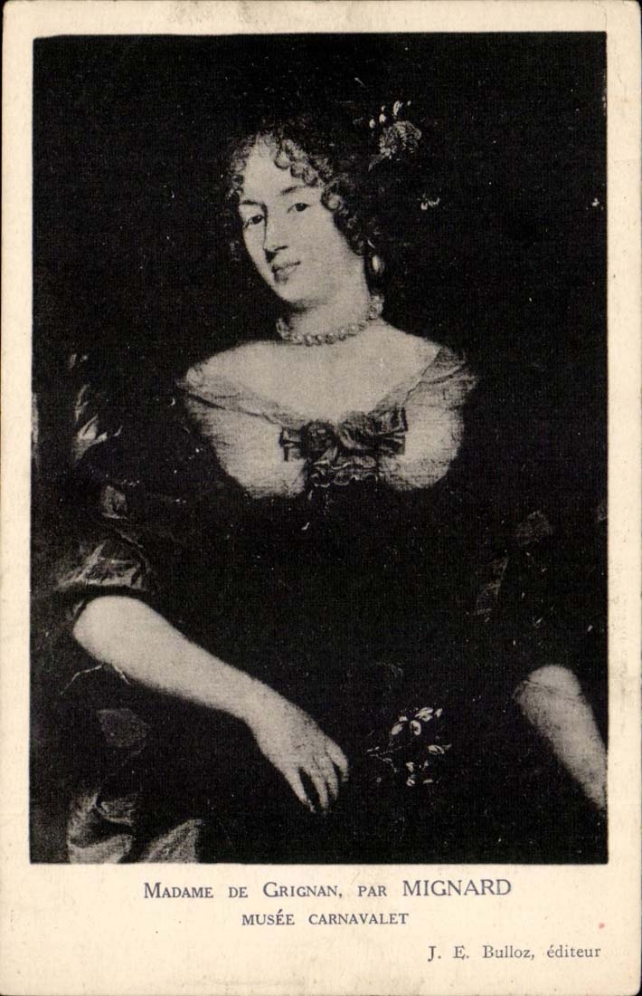 Paris - 3 - Carnavalet Museum - Madam de Grignan by Mignard - CPA