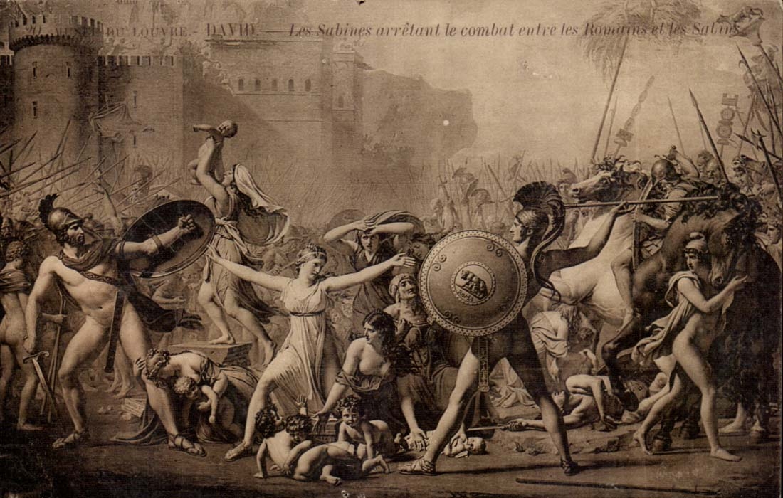 Paris - 1 - Museum des Luftschlitzes - Anschlag David-Sabins der Kampf zwischen den Romern und Sabins - - CPA