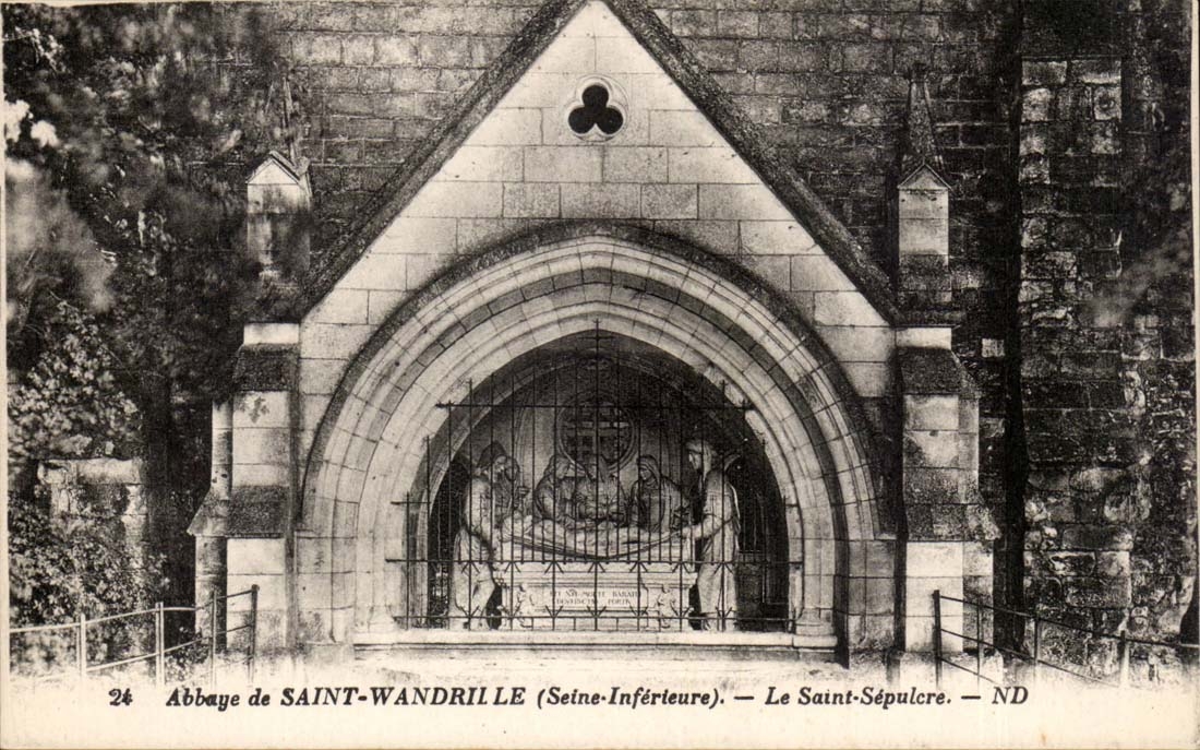 Abbey of Saint wandrile - Saint Sepulere - CPA