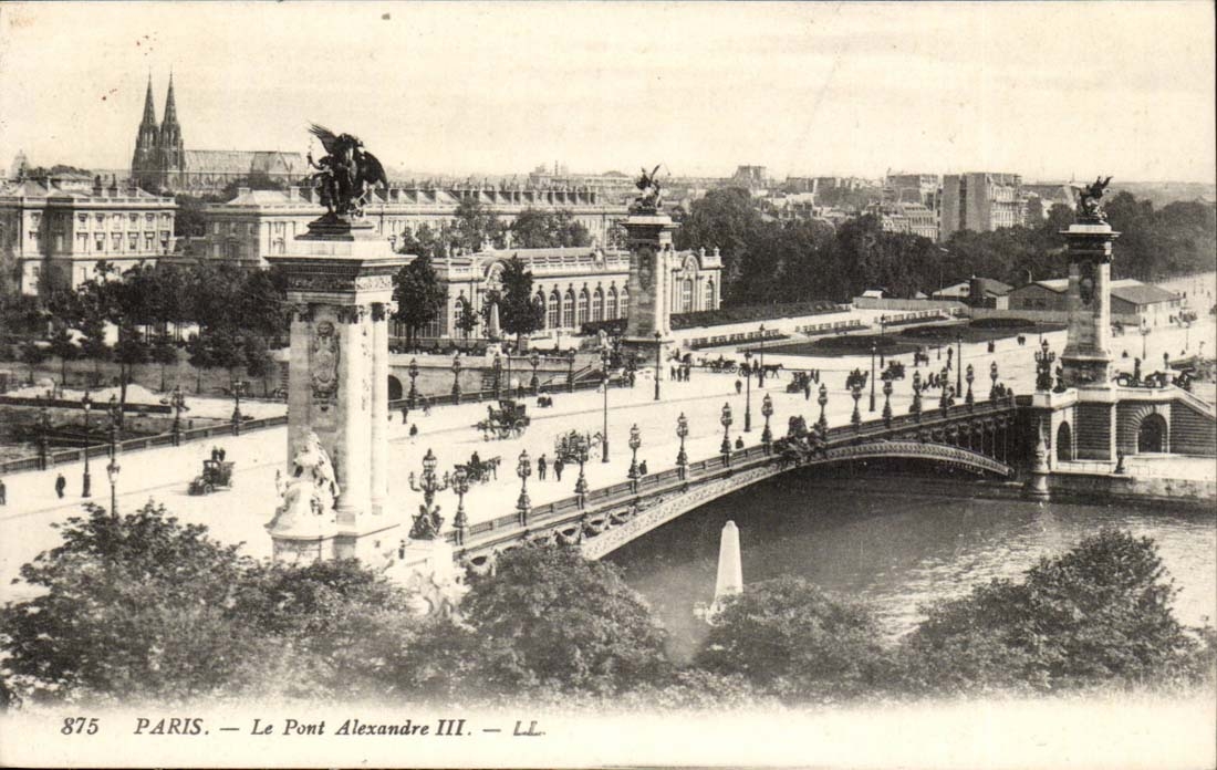 Paris - die Brucke Alexandre III - CPA