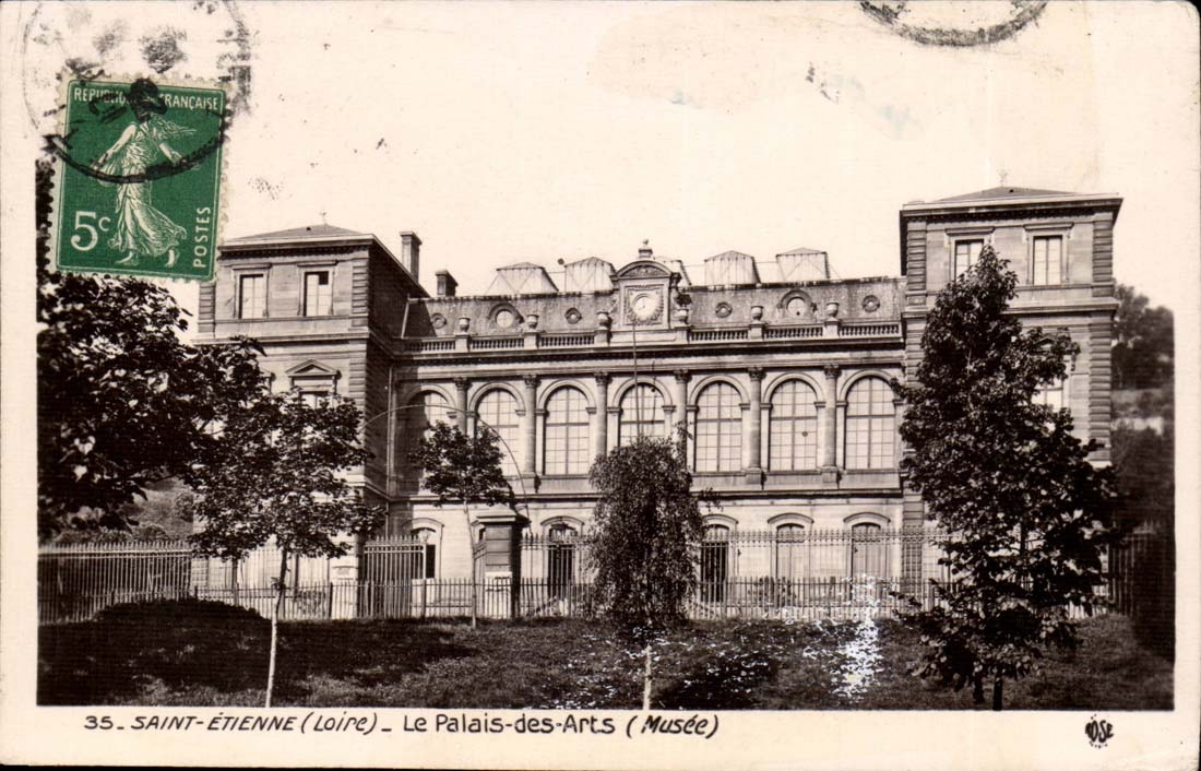 Saint Etienne - the Palate of Arts - Museum - CPA