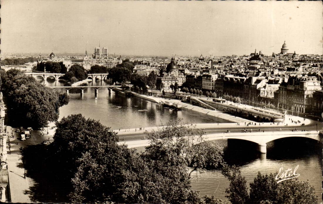 Paris 1 - Seine und die Serpt Brucken - CPA