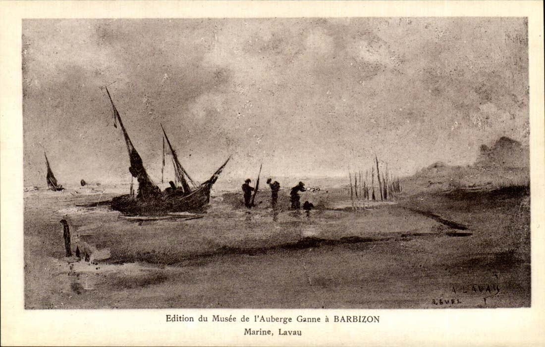 CPA Ausgabe des Museums des Ganne Gasthauses hat Barbizon Marine Lavau