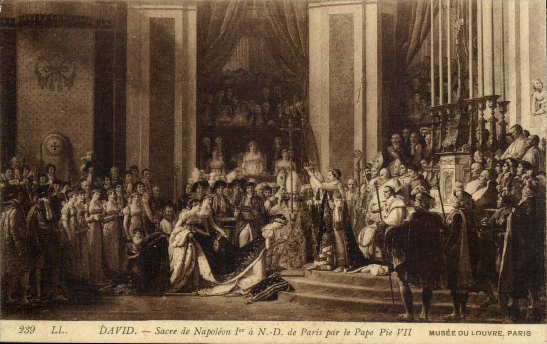 CPA David Sacre von Napoleon 1 hat Nd von Paris durch den Papst Torte VII