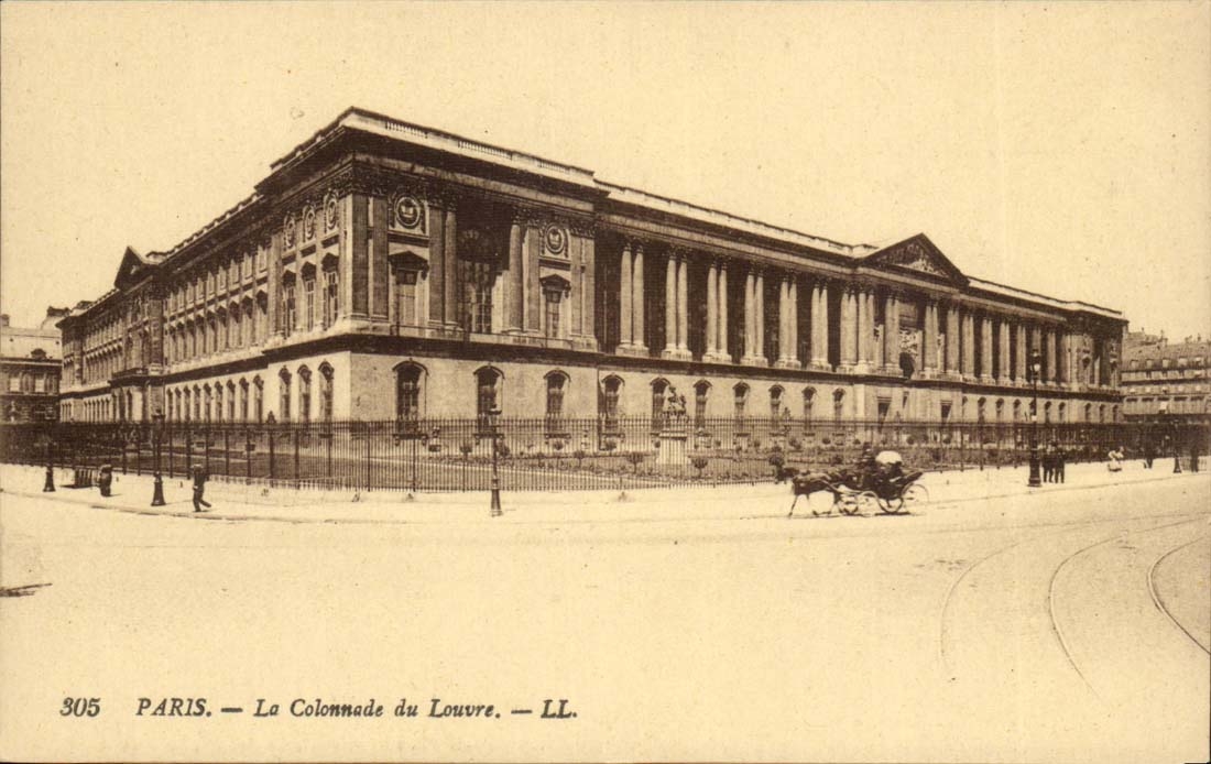 Paris CPA die Kolonnade des Luftschlitzes