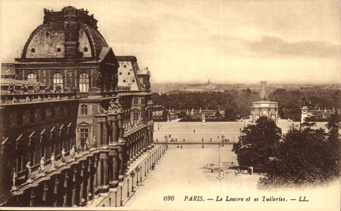 Paris CPA Luftschlitz und Tileries