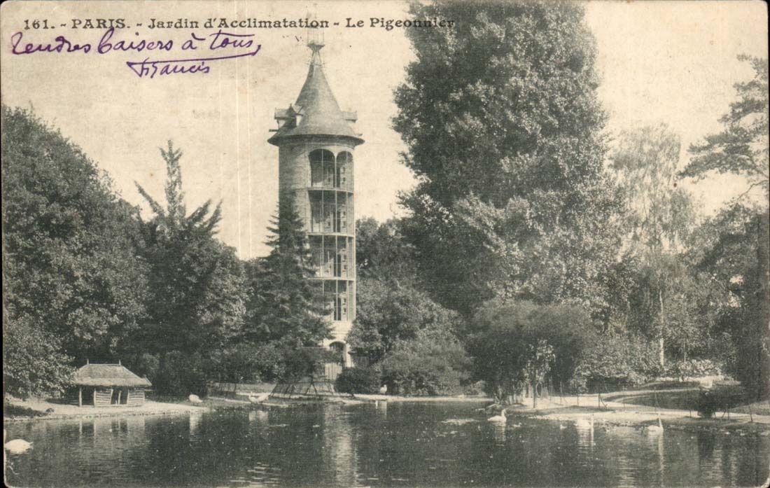 Paris CPA Jardin d'acclimatation Le pigeonnier