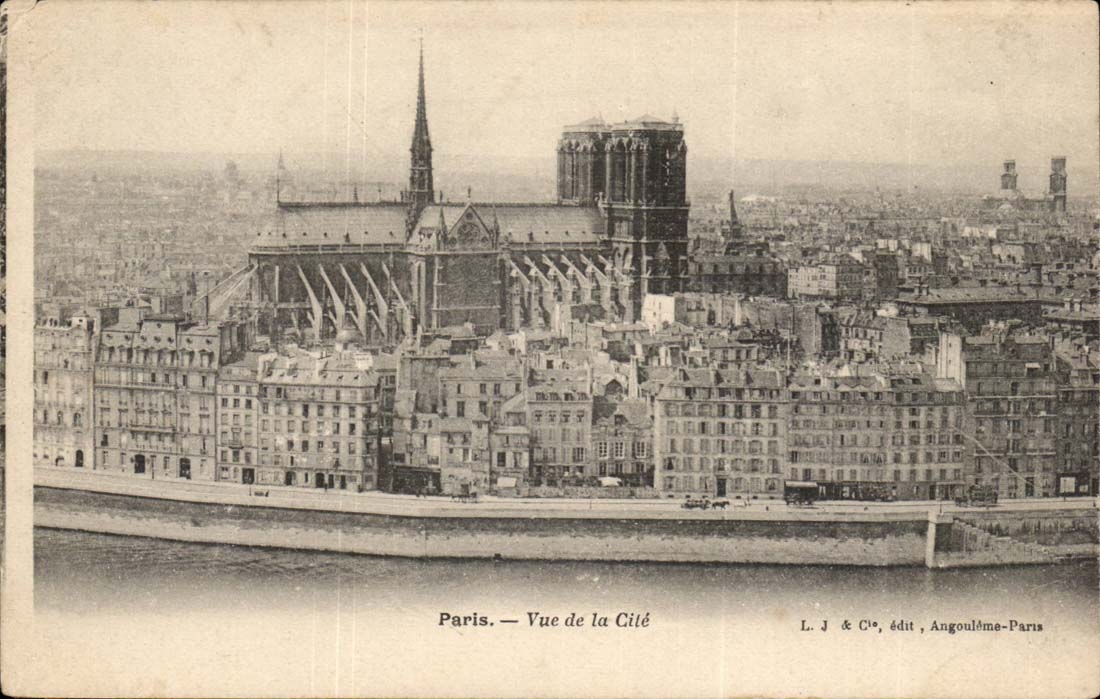 Paris CPA Vue von Anfuhrungsstrichen