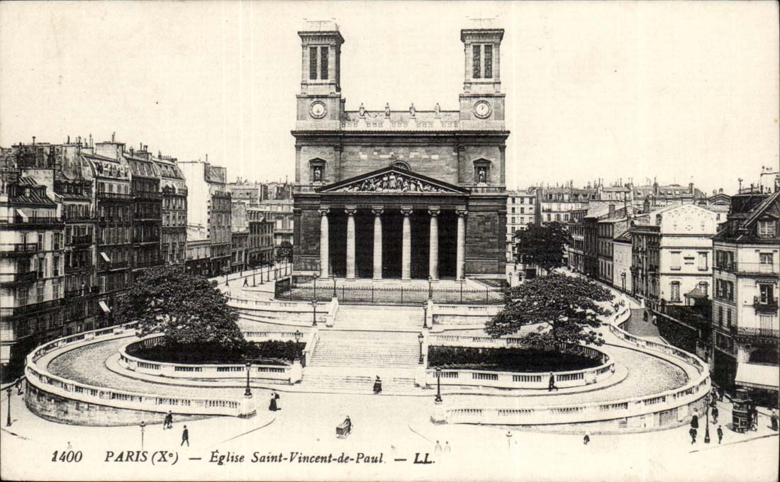 Paris CPA Church Saint Vincent of Paul