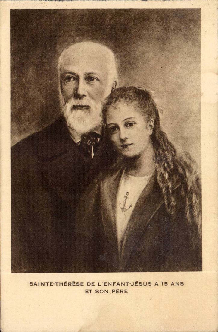 CPA Sainte Therese des Jesus-Kindes hat 15 Jahre und seinen Vater