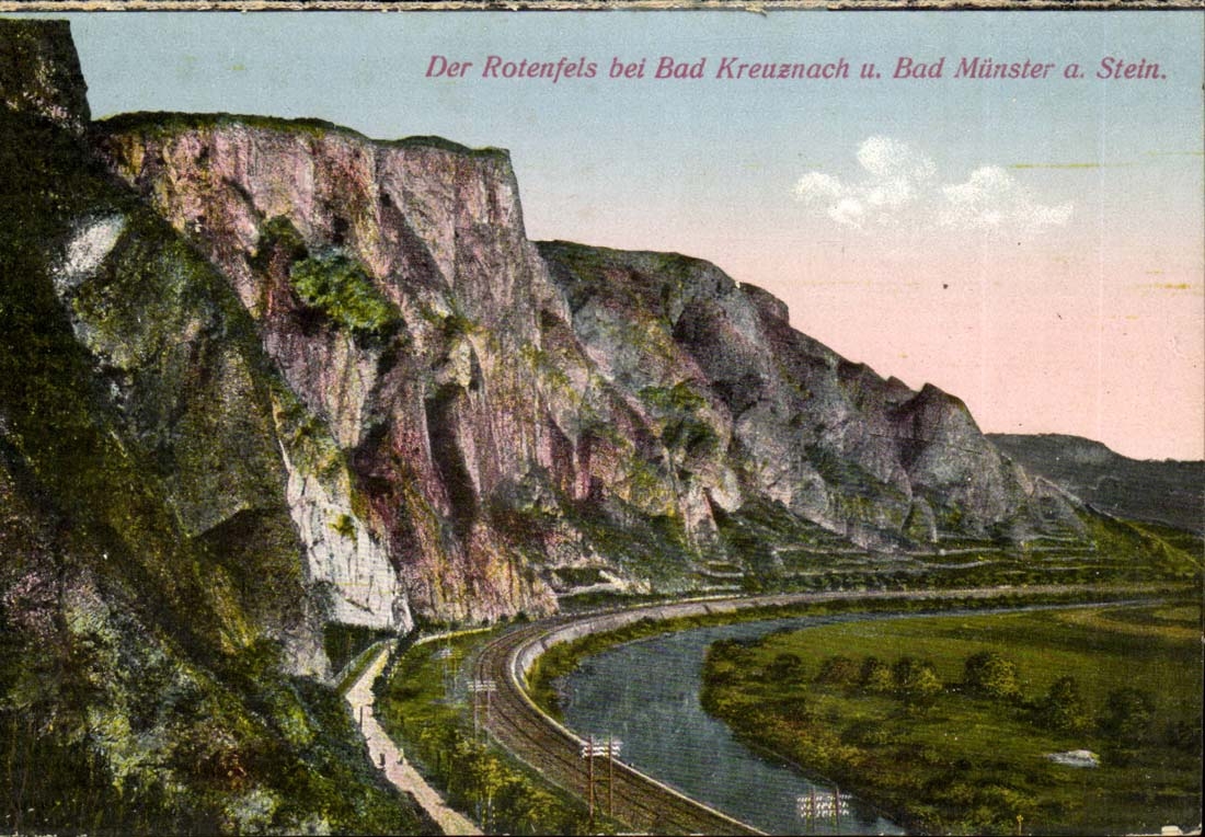 CPA Der Rotenfels EIB Bad Kreuznach E Bad Munster has Stein