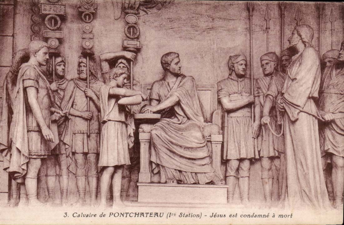 CPA Calvaire of Pontchateau Jesus east condemns died