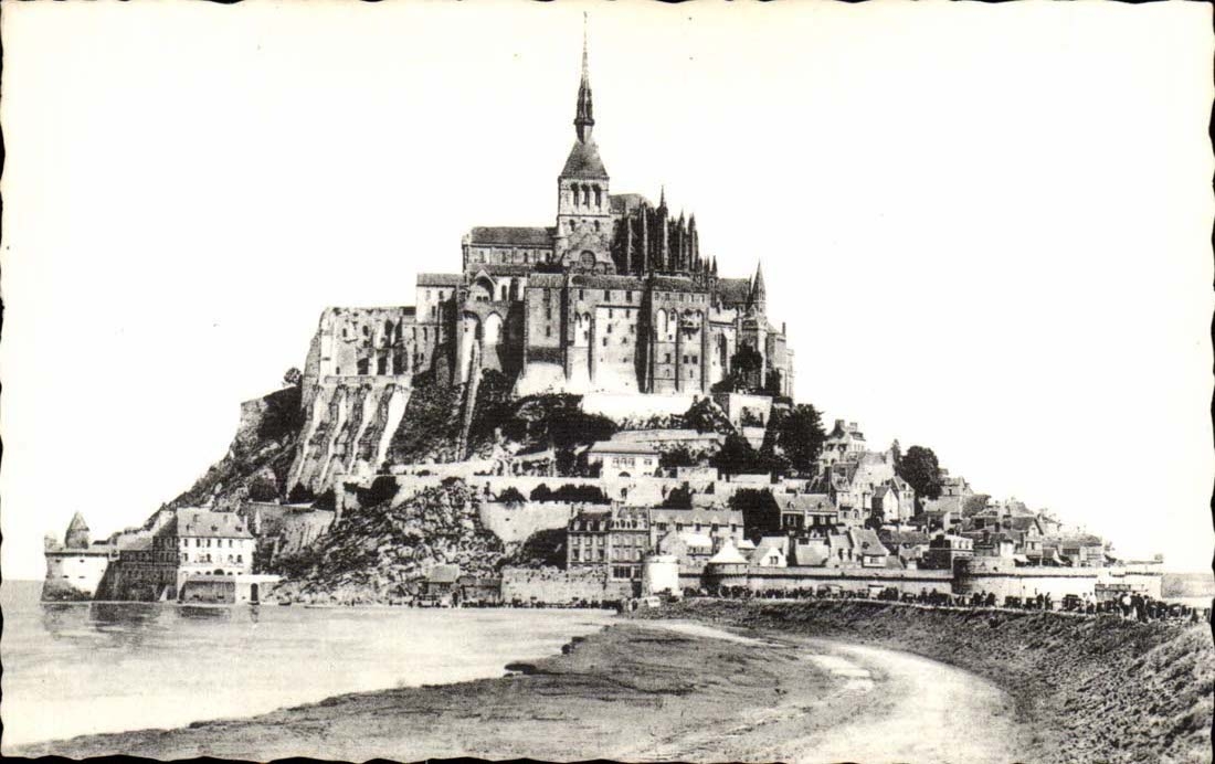 Mont Saint Michel CPa Seen from of the dam