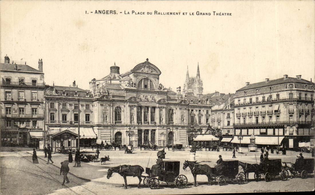 Angers CPA the place of the rallying and the large theater