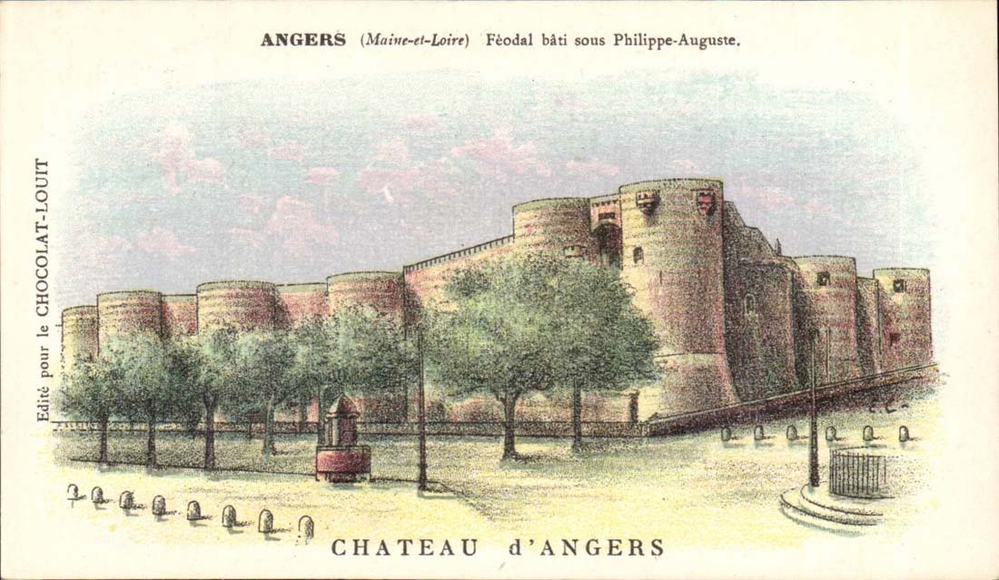 Angers CPA Feudal Castle built under Philippe Auguste