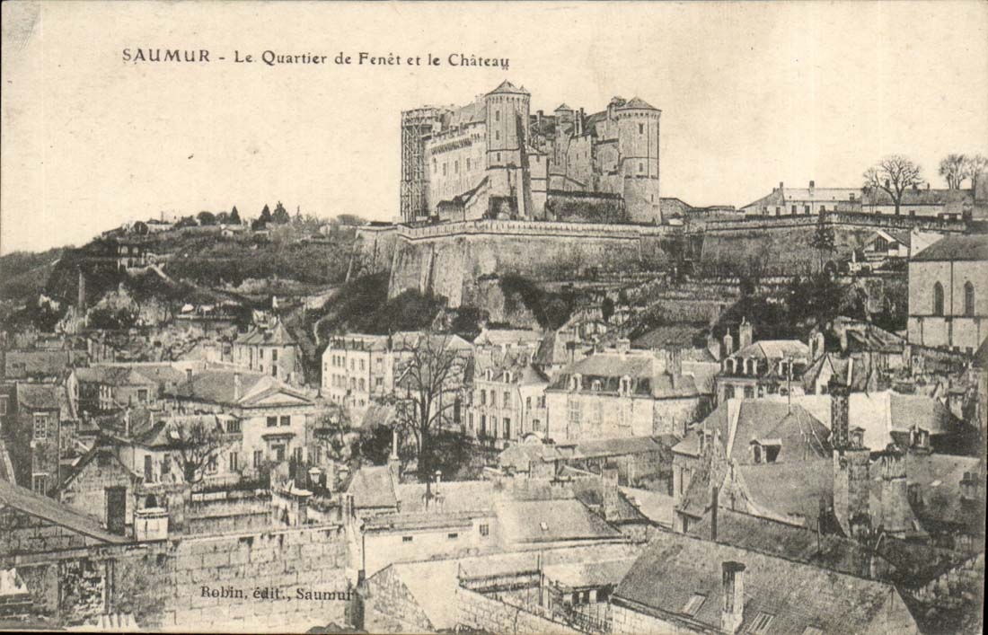 Saumur CPA the district of Fenet and the castle