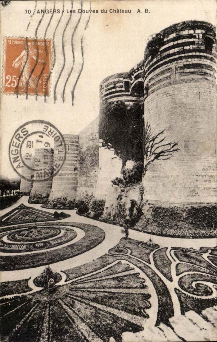 Angers CPA ditches of the castle