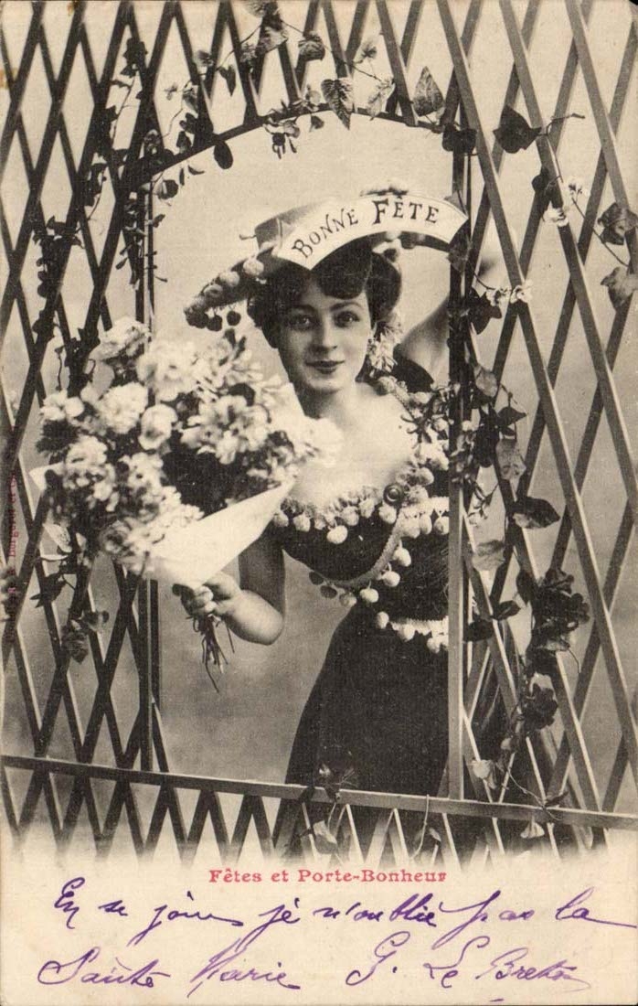 Fantasy - Woman - Festivals and Gate Happiness - beautiful woman - CPA