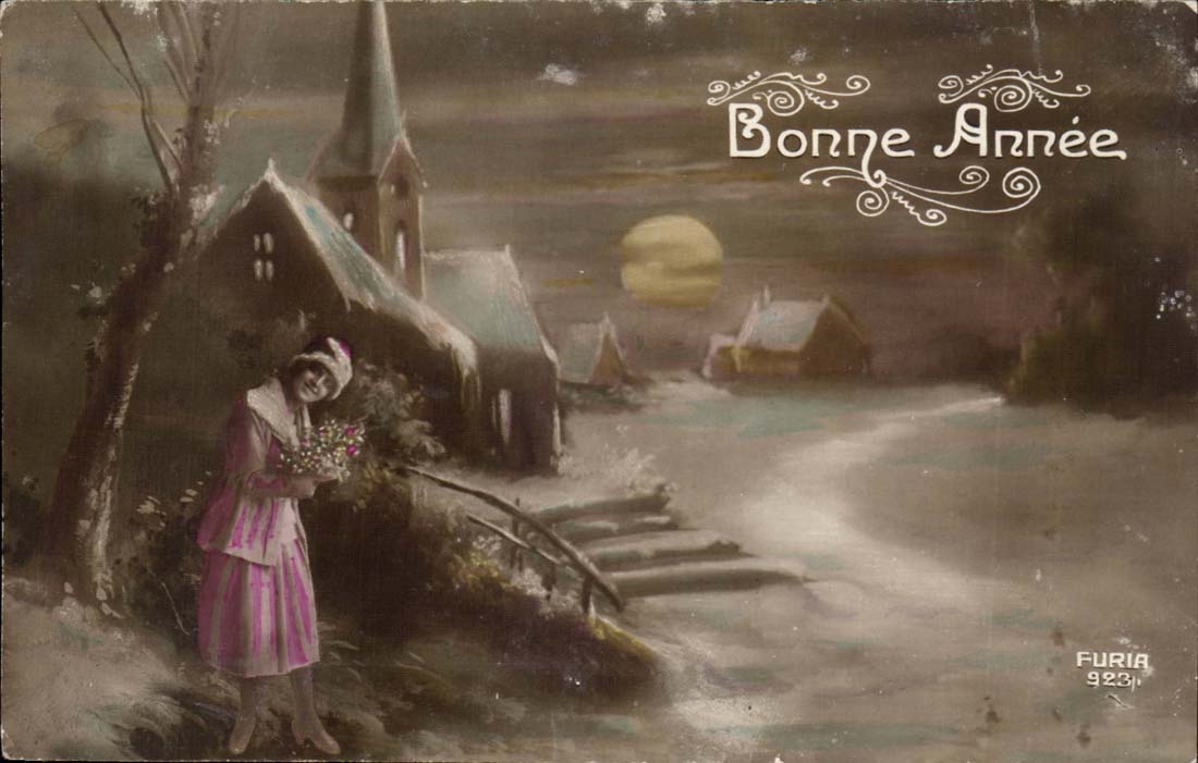 CPA Fantasy Happy New Year Woman