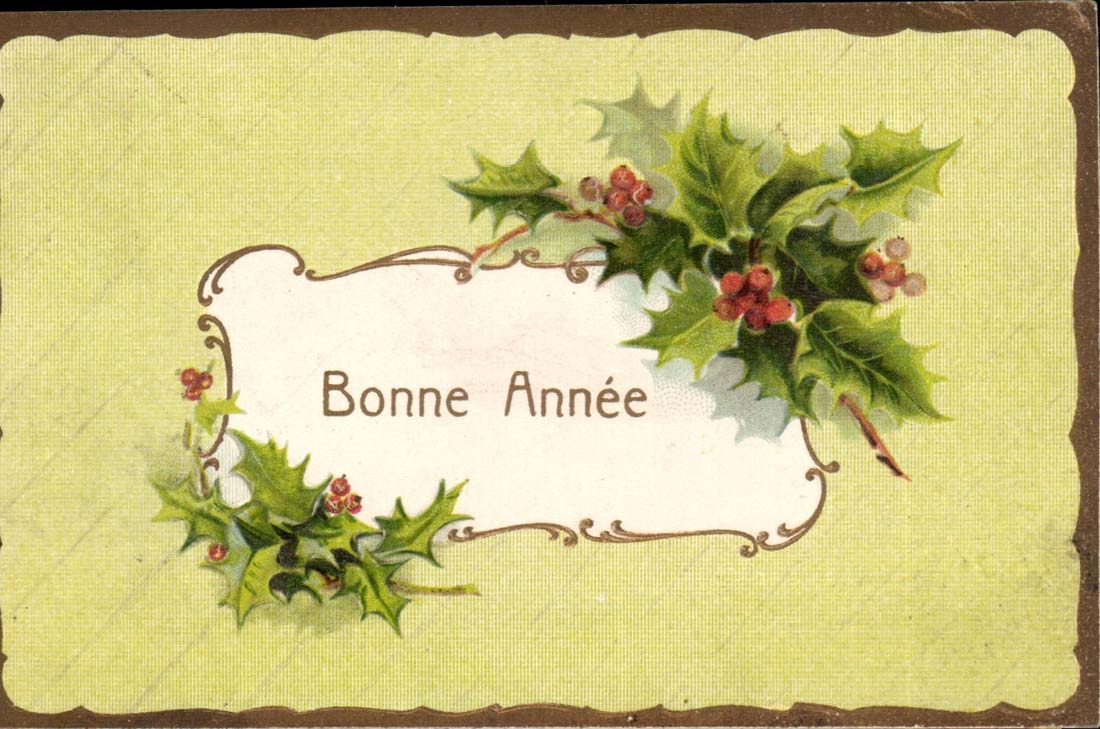 CPA Fantasy Happy New Year Flowers