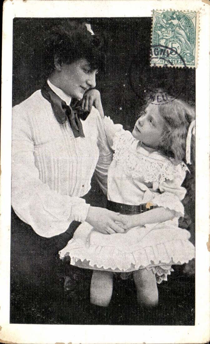 CPA imagination Woman and child