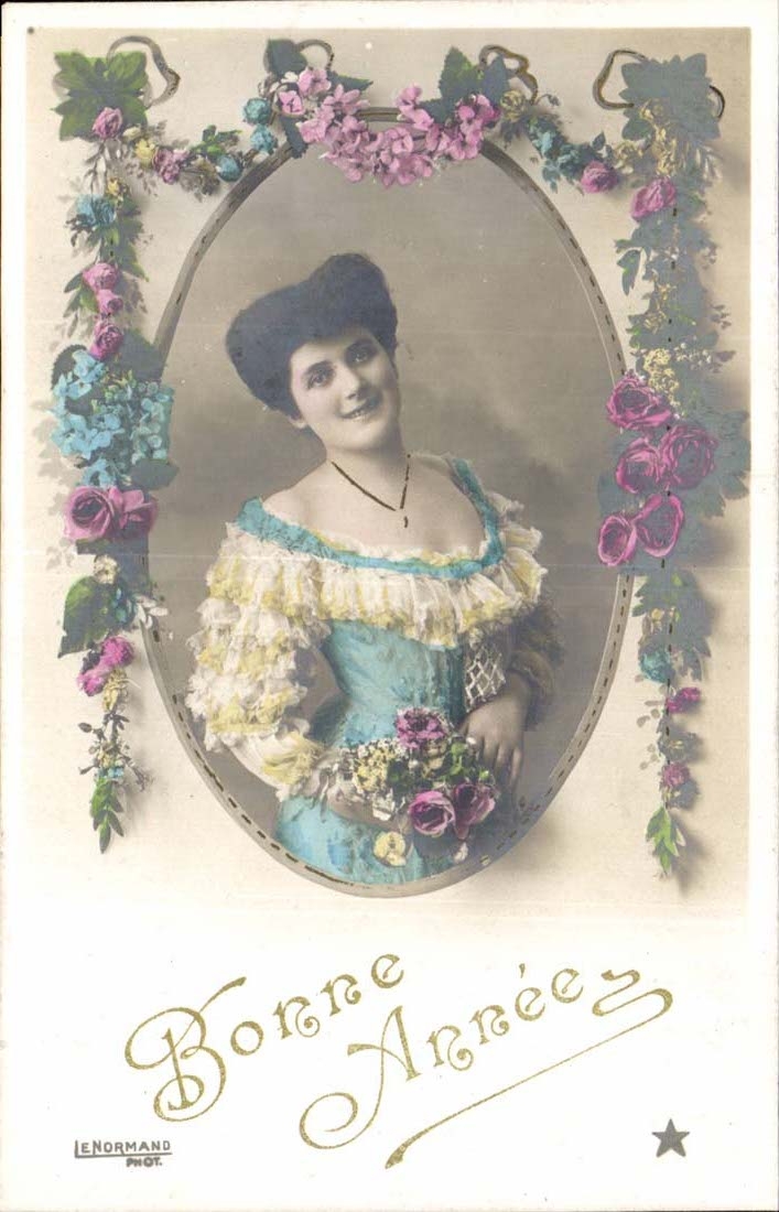 CPA imagination Happy New Year Woman