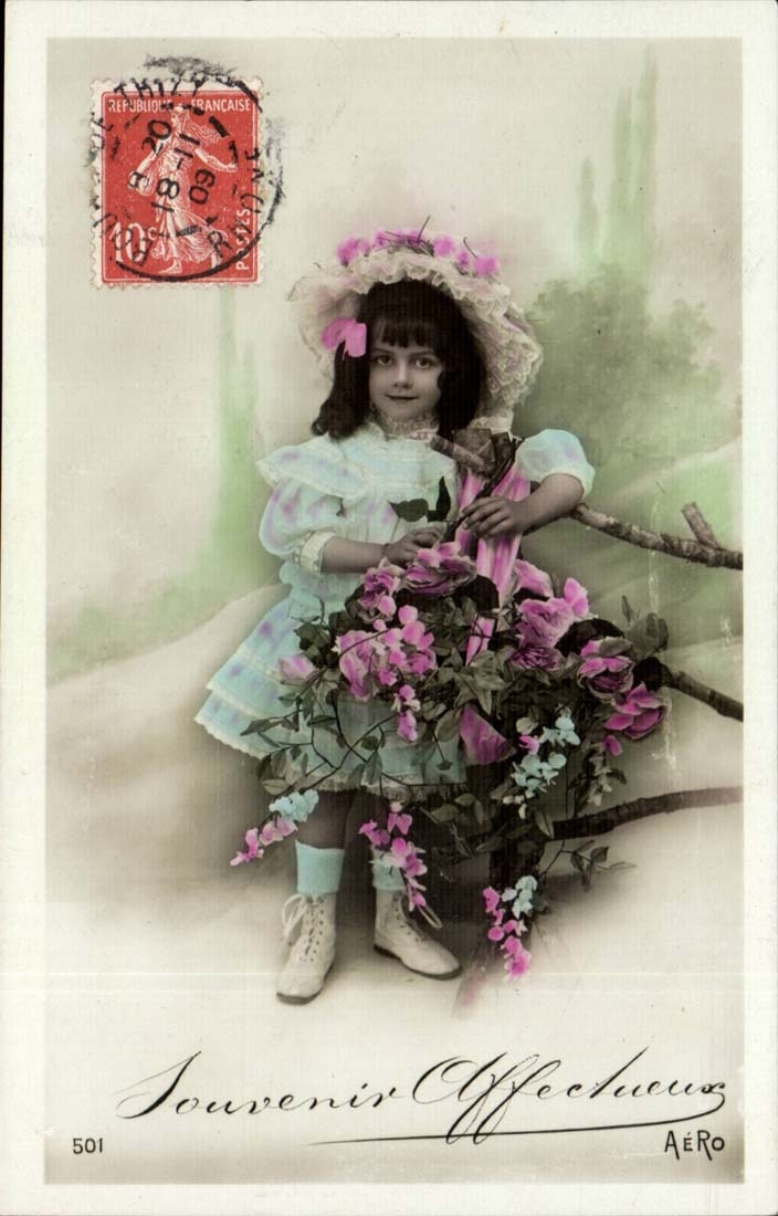 CPA Fantasy Child affectionate Souvenir