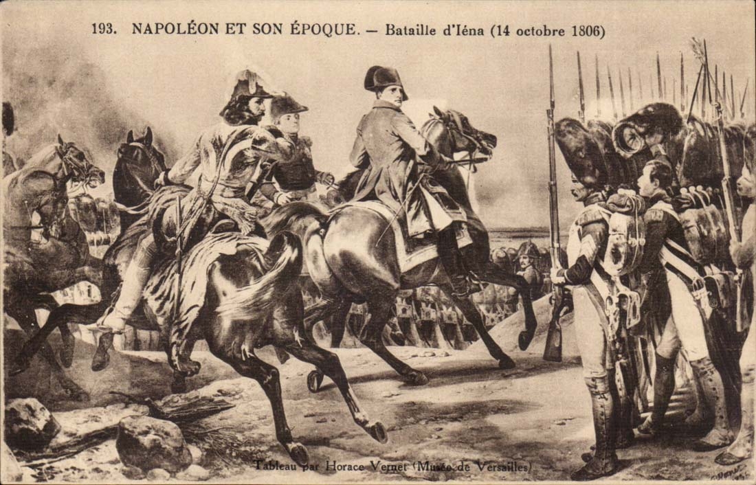 CPA Napoleon History and its time Battle of Iena October 14th 1806