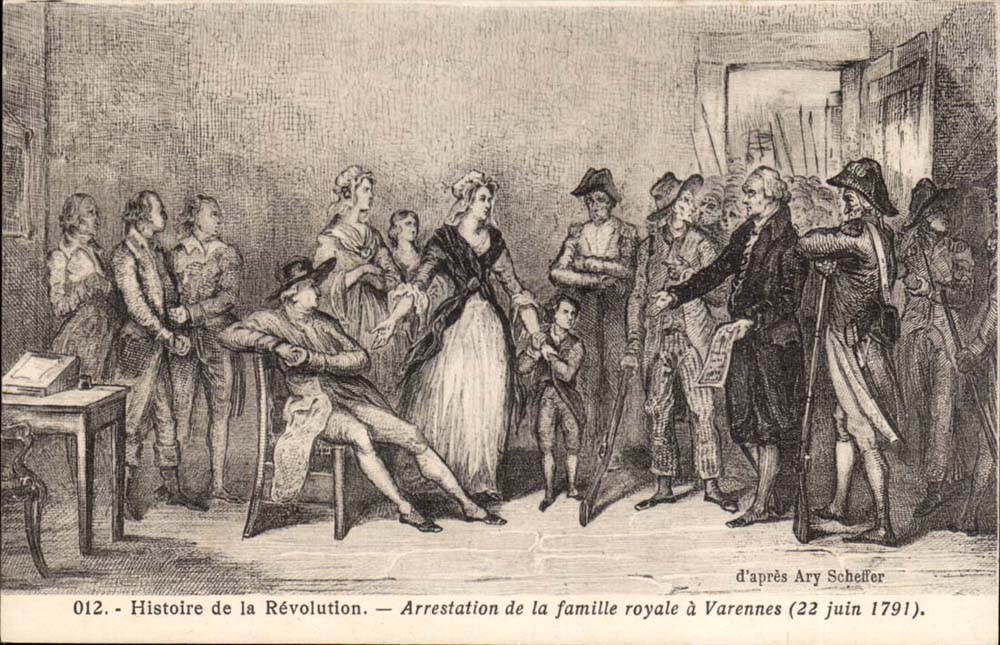 CPA Histoire of the Revolution Arrest of the royal family has Varennes June 22nd 1792