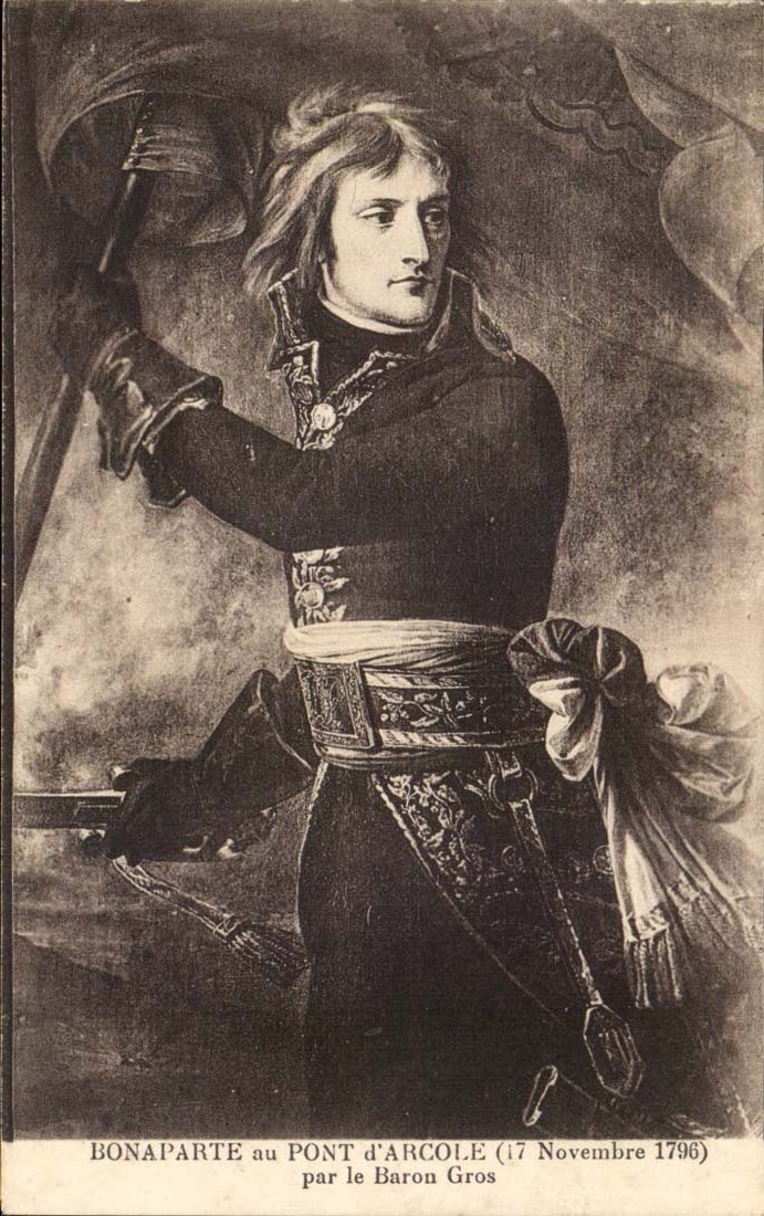 CPA Bonaparte History with the Bridge of Arcole November 17th 1796 by the baron Gros