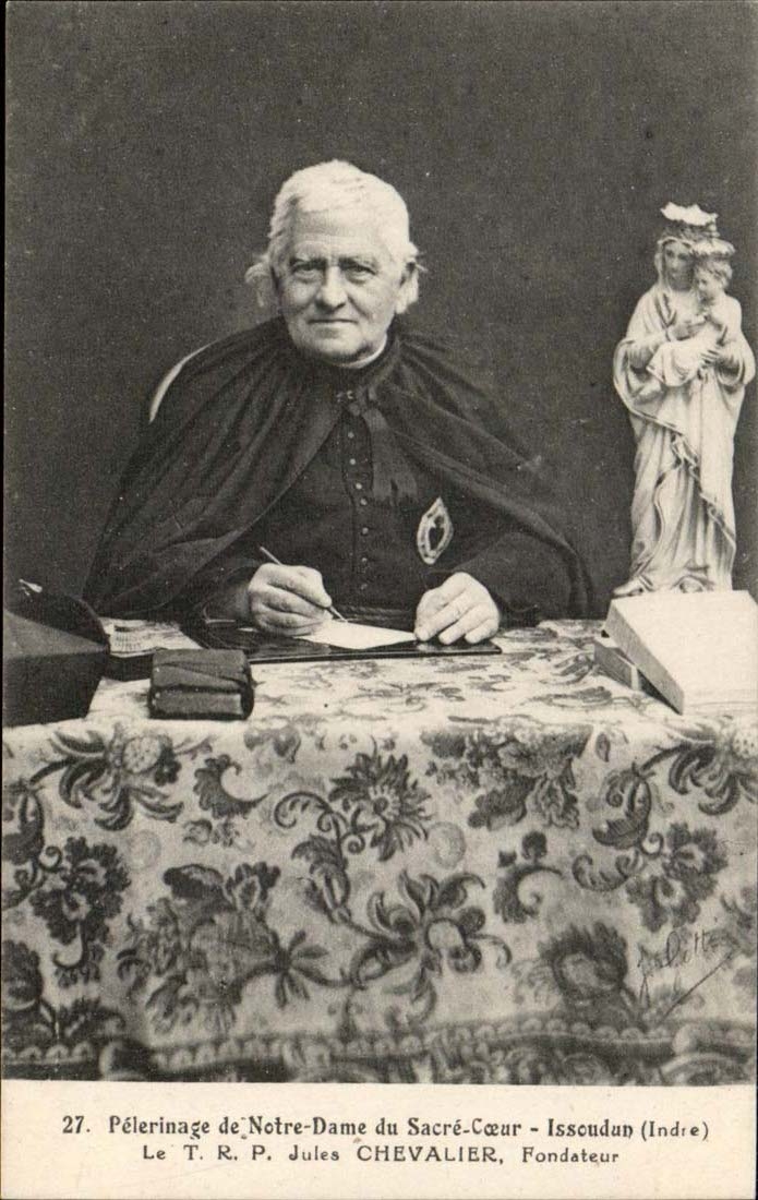 CPA Pilgrimage of Notre Dame of the Sacring Heart Issoudun Jule Chevaier Fondageur