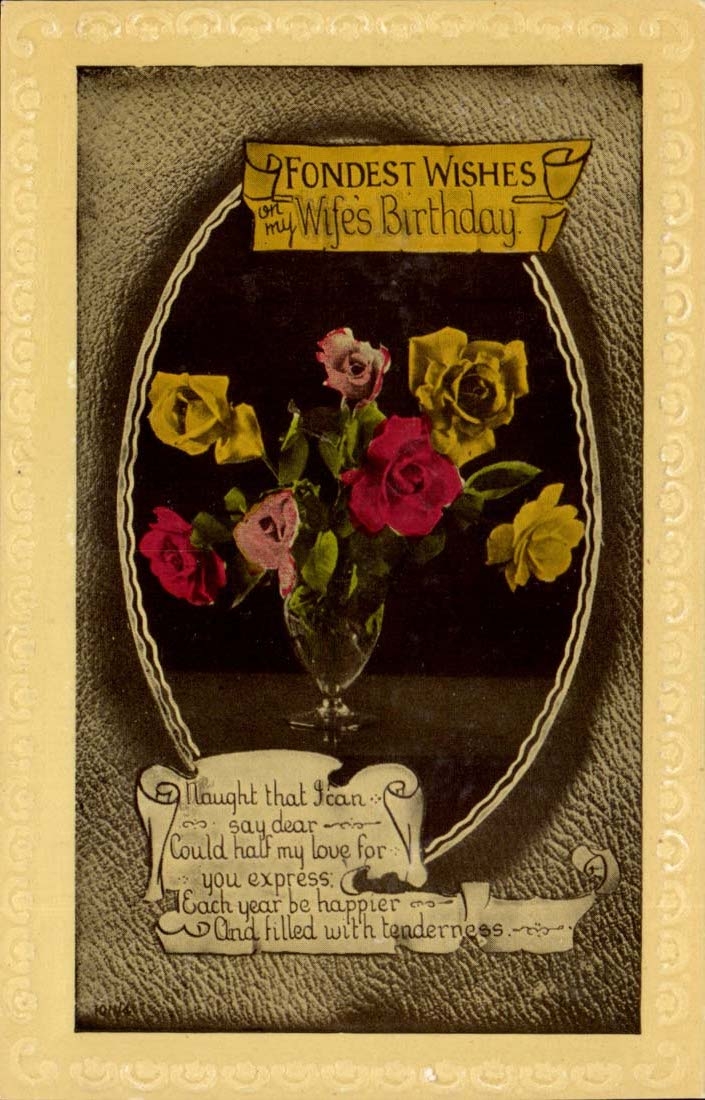 CPA Fantasy Fondest wishes Birthday Birthday