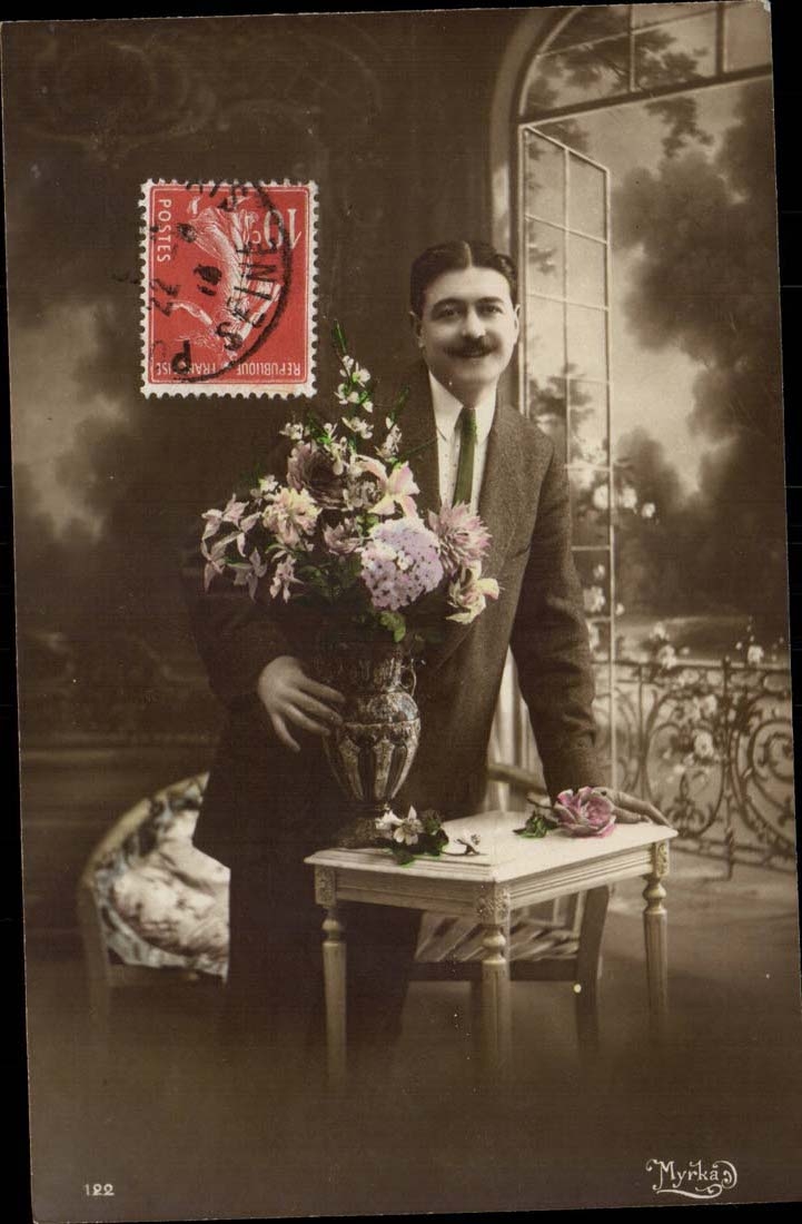 Fantasy CPA Man and flowers