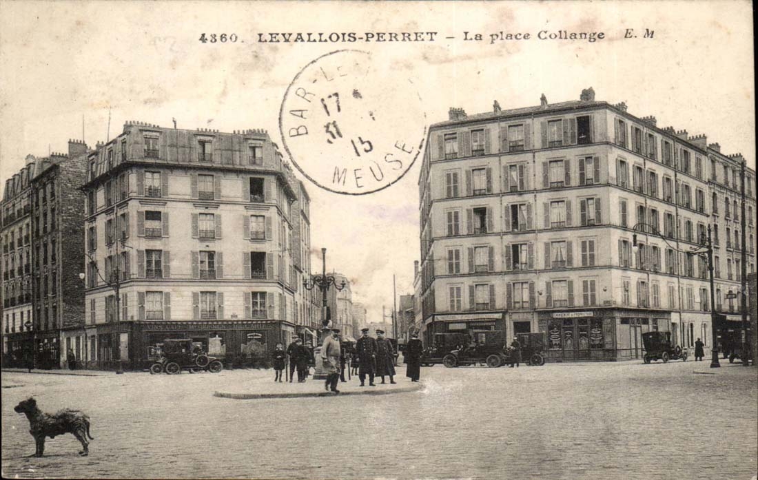 Levallois perret CPA La place Colange