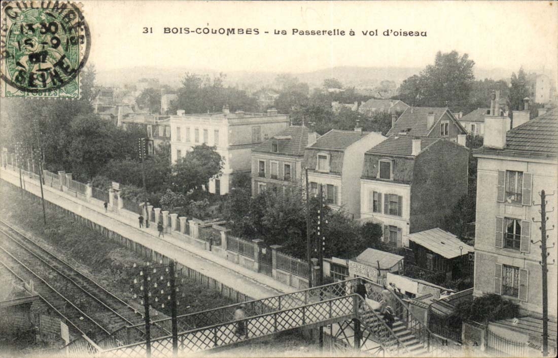 Holzerne Tauben CPA das der Steg als die Krahe fliegt