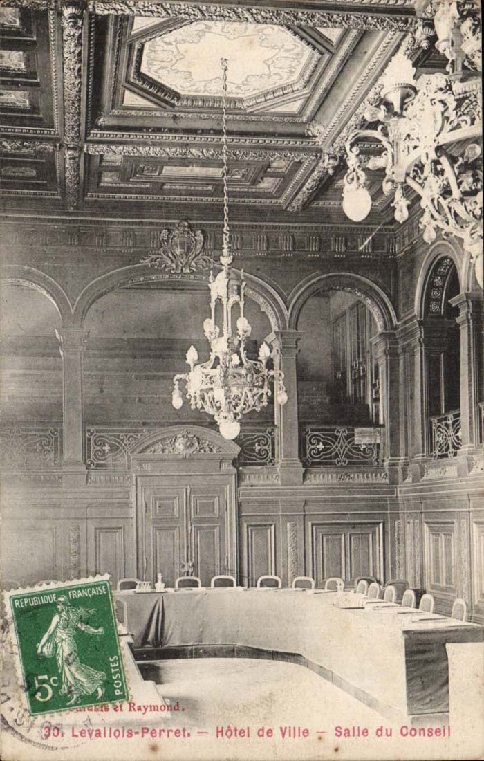 Levallois Perret CPA Hotel de ville Salle du conseil