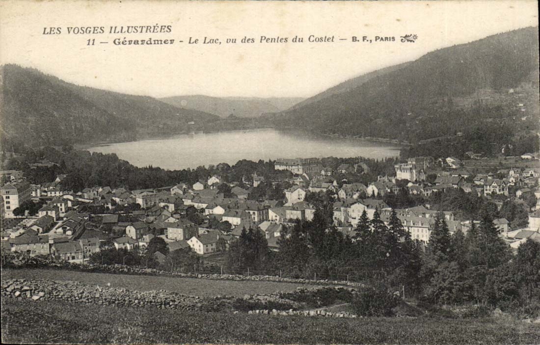 Gerardmer CPA the lake seen of the Slopes of Costet