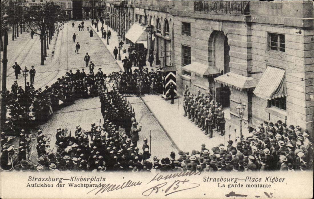 Strasbourg CPA Kleberplatz the relief guard Places kleber
