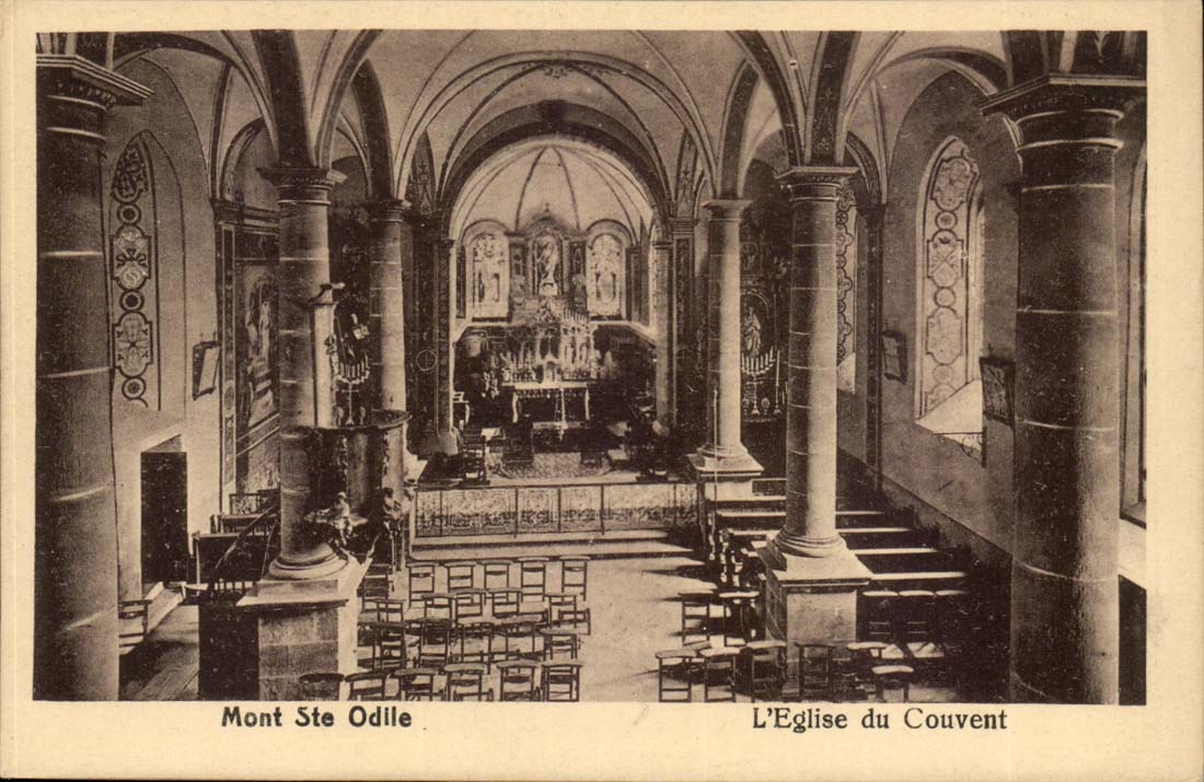 Mont Saint Odile CPA the church of the convent