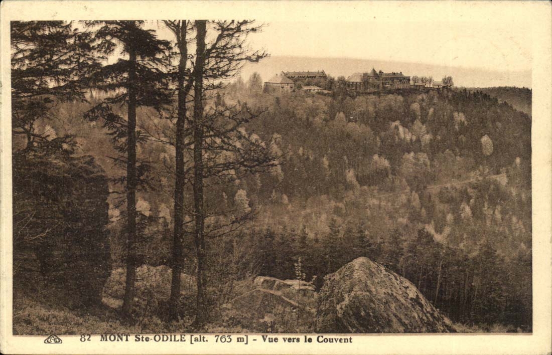 Mont Saint Odile CPA Seen on the convent