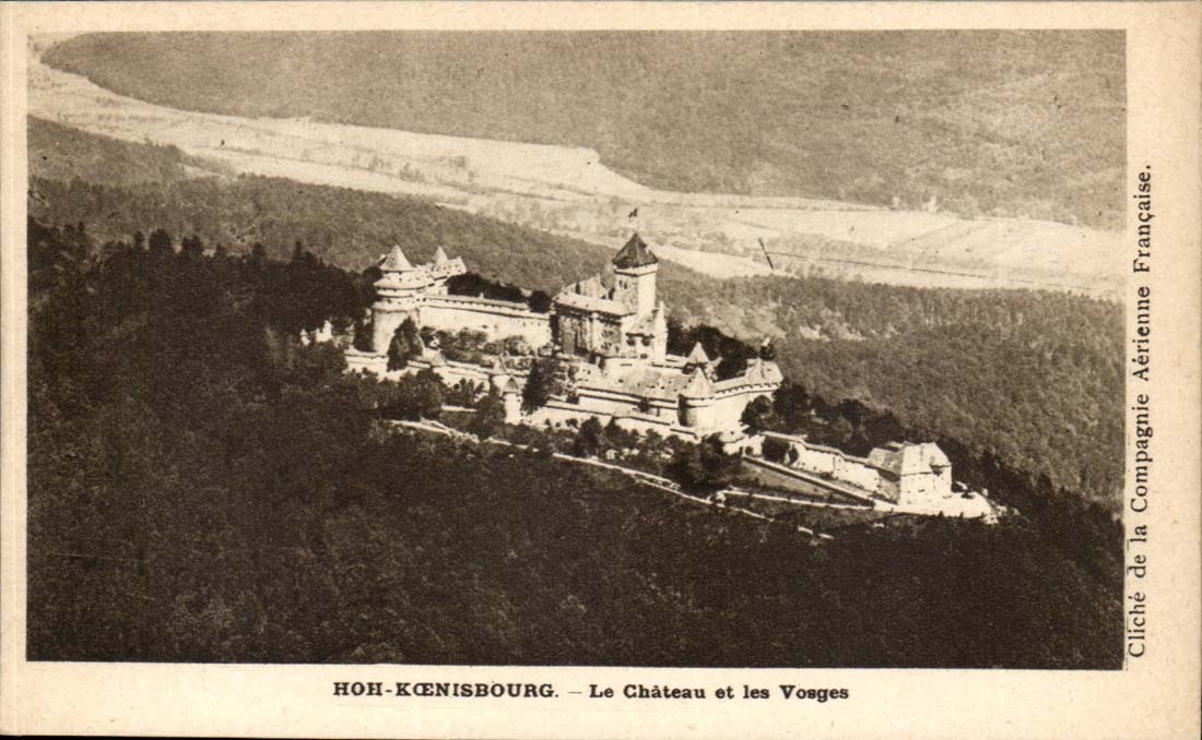 Hoh Koenisbourg CPA the castle and the Vosges