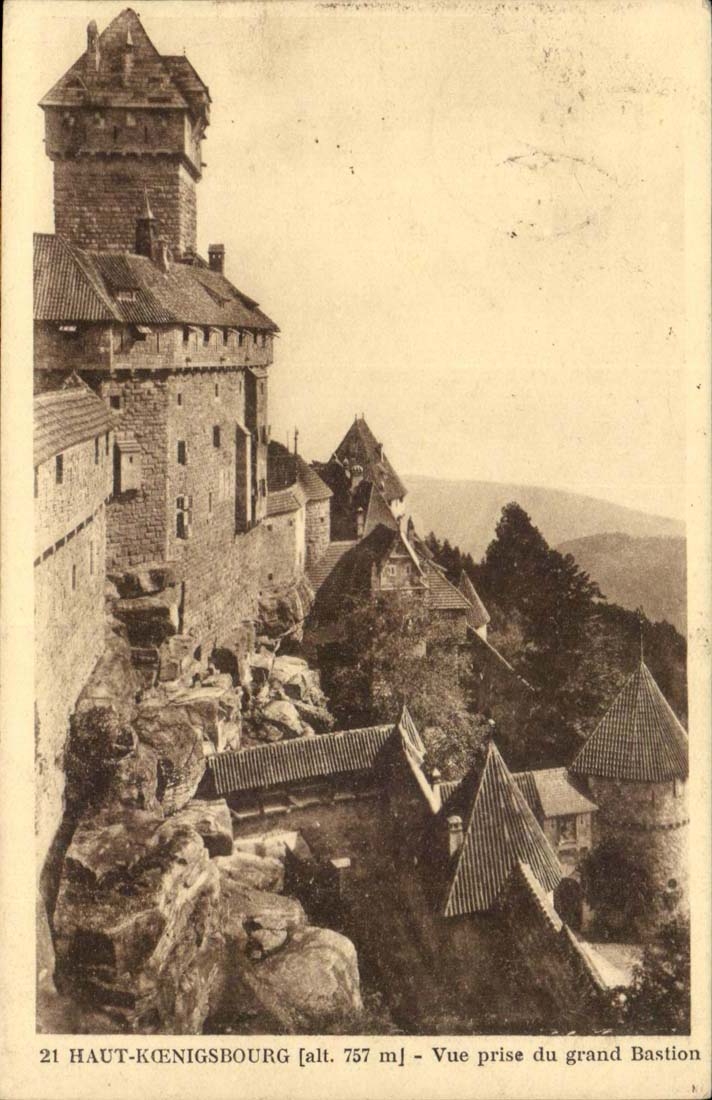 High Koenigsbourg CPA Seen from of the large Bastion