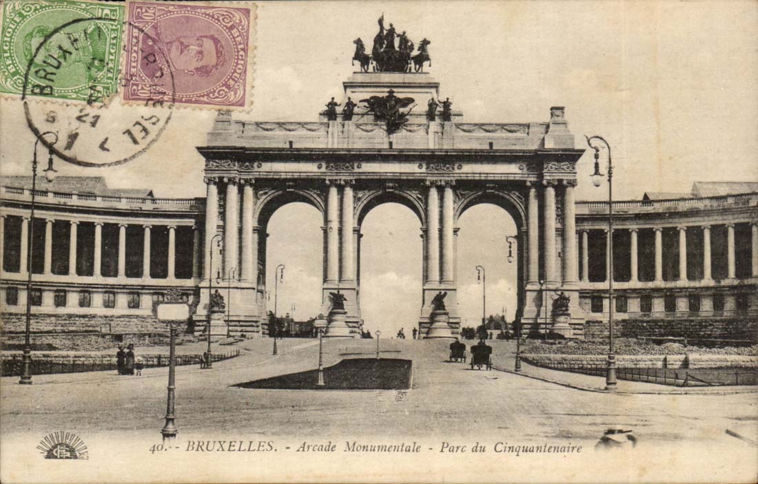 Belgium Brussels CPA monumental Arcade Park of the fiftieth anniversary