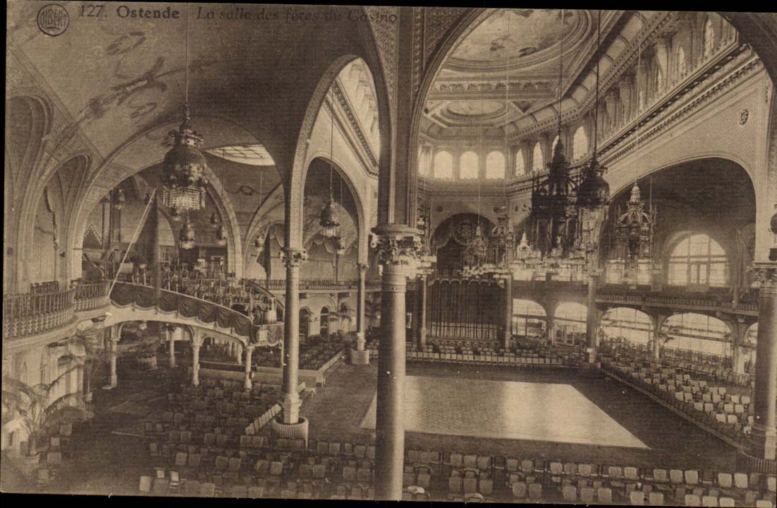 Belgium Ostend CPA the village hall of the casino