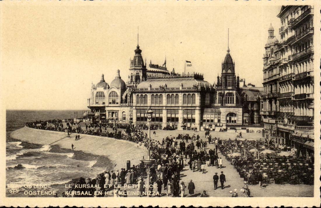 Belgium Ostend CPA Kursaal and small Nice