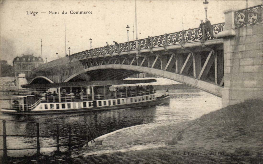 Belgium Liege CPA Bridge commercial