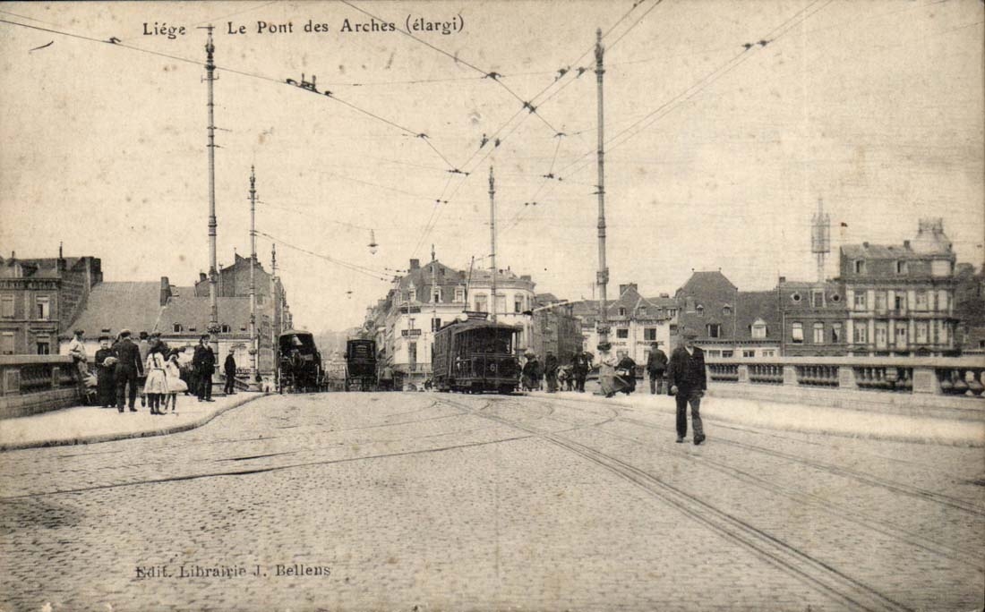 Belgium Liege CPA the bridge of the arches (widened)