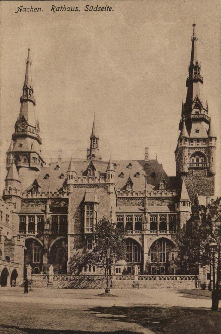 Allemagne Aachen CPA Rathaus Sudseite