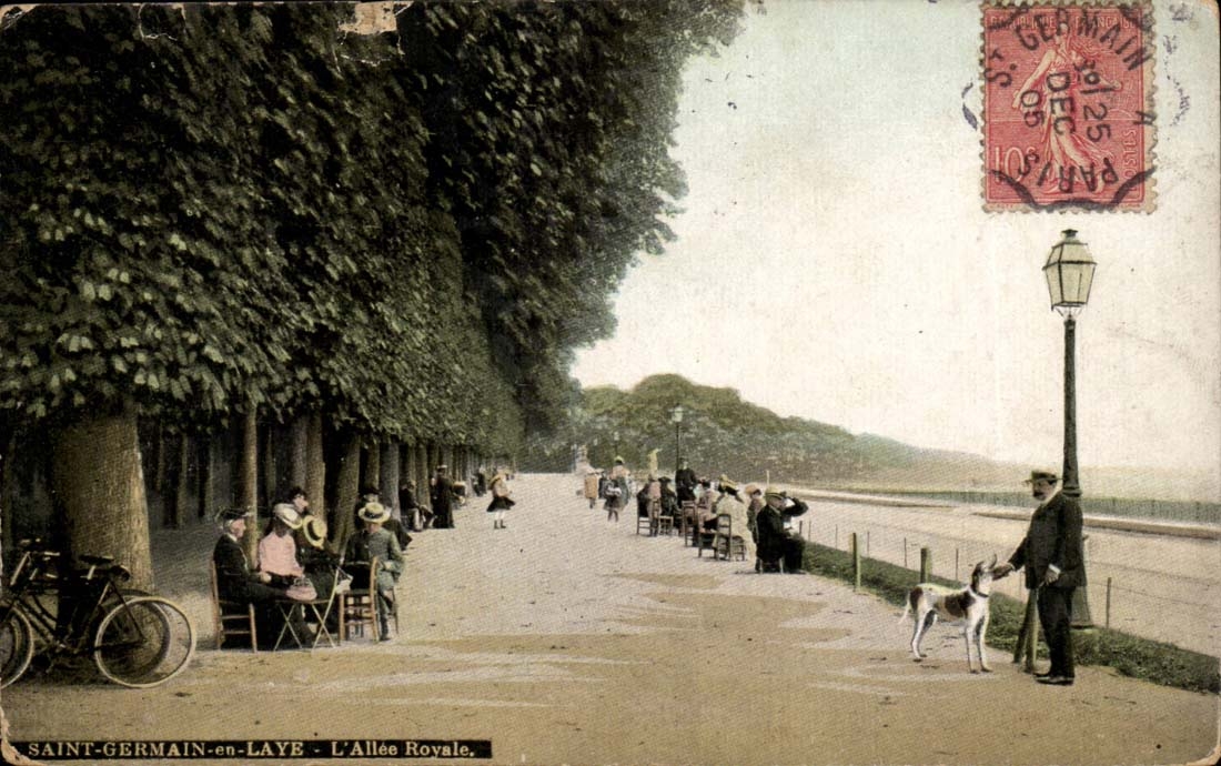 Saint Germain in Bush hammer CPA the royal alley